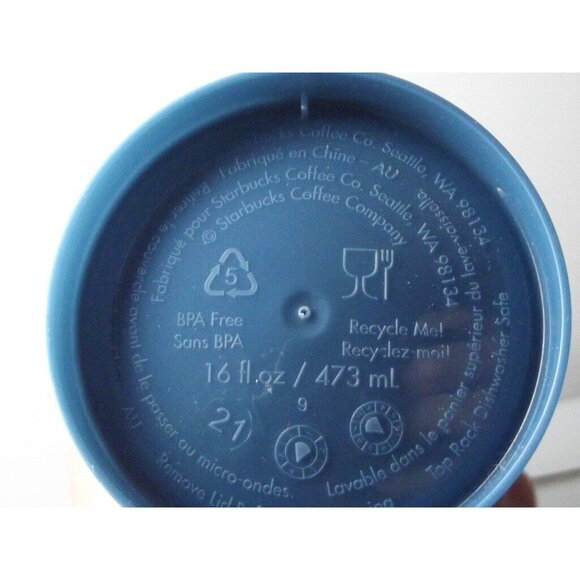 Starbucks Color-Changing Cup Blue Christmas 16 Oz. Reusable Plastic With Lid - Picture 9 of 10